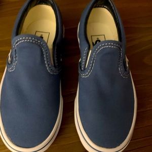 Toddler Boy size 11 slip on vans - blue brand new